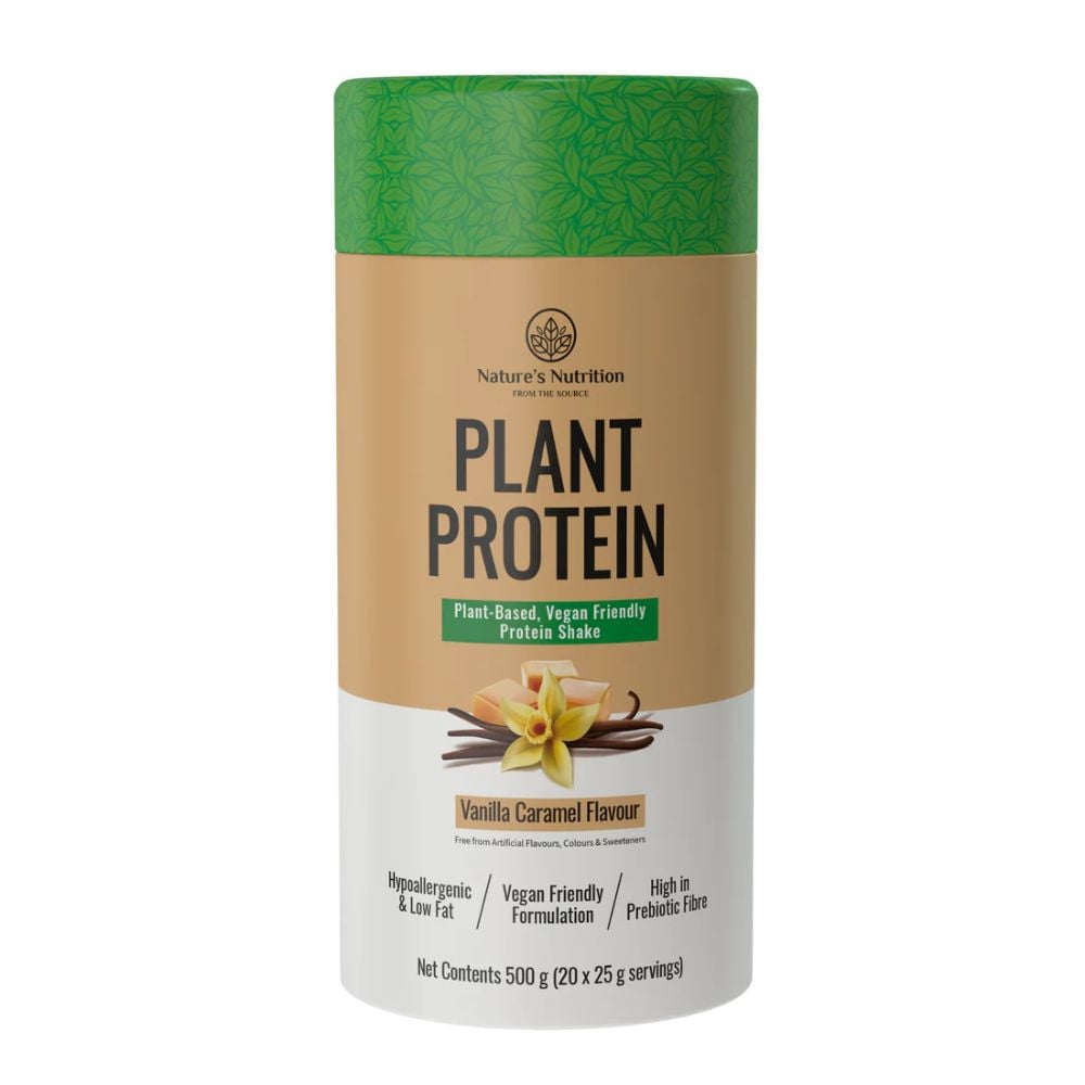 Nature's Nutrition Plant Protein Vanilla Caramel 500g