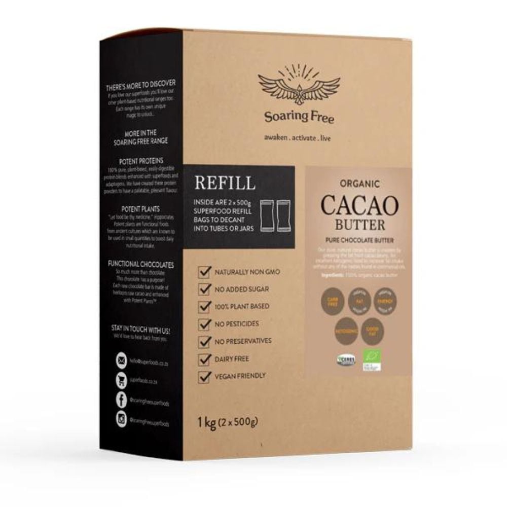 Soaring Free Cacao Butter Organic 1kg