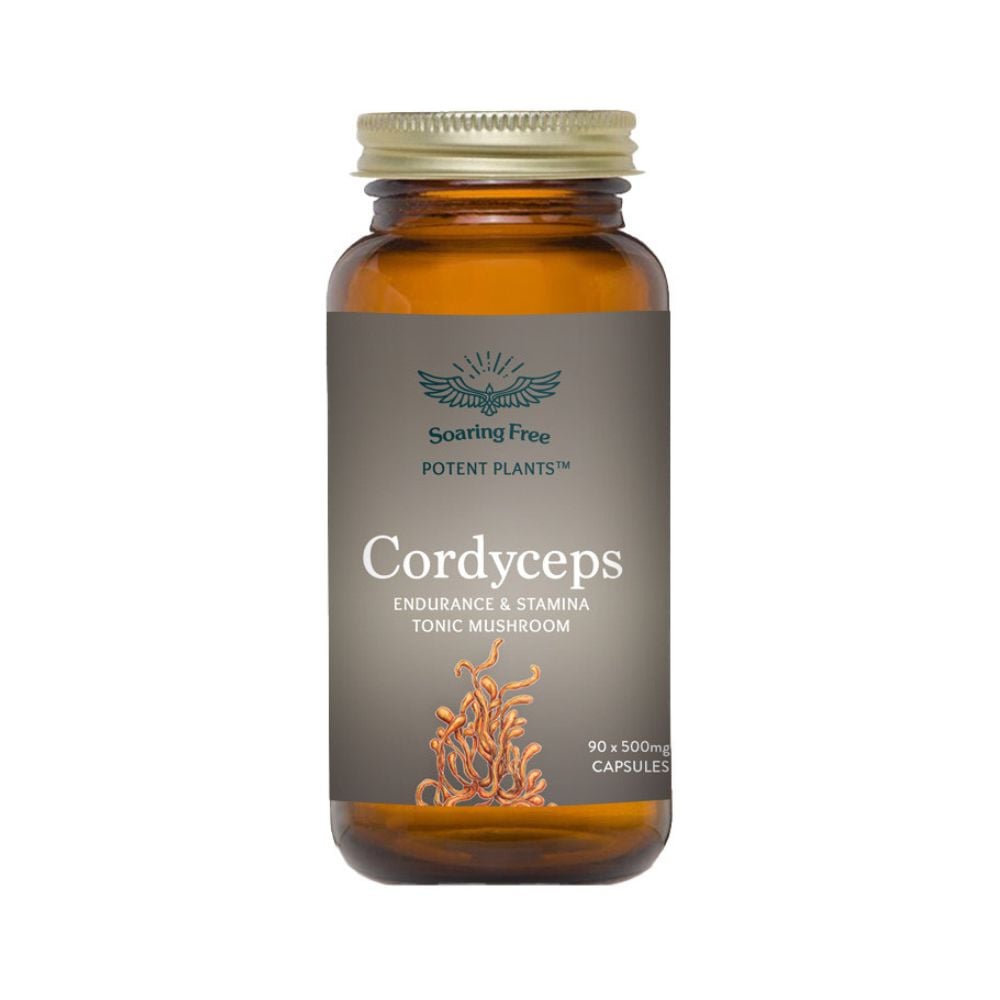 Soaring Free Potent Plants Cordyceps Capsules 90s