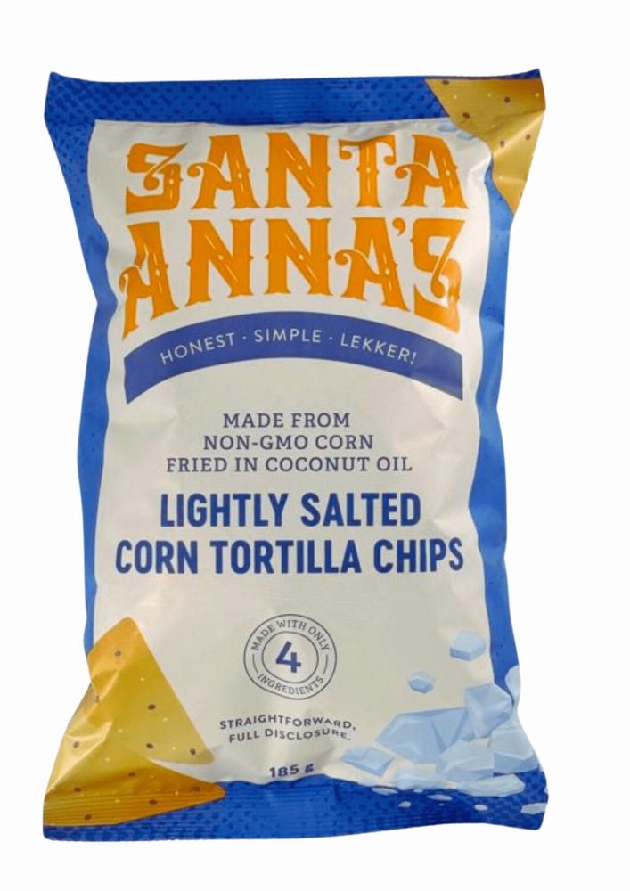 Santa Anna's Corn Chips Lightly Salted 185g