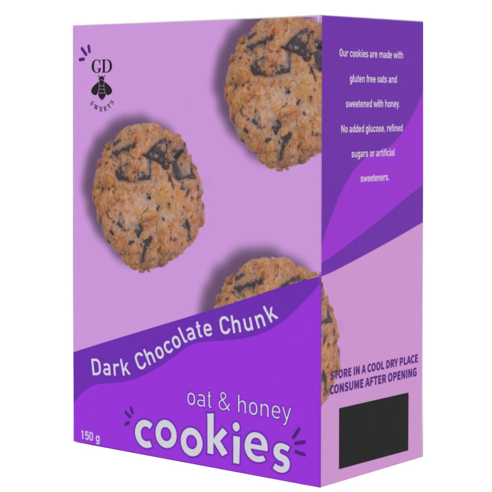 GD Cookies Oat & Honey Chocolate Chunk 150g