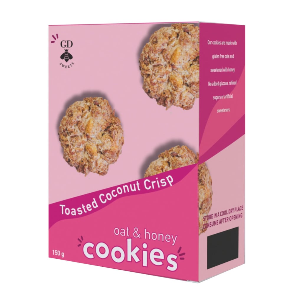 GD Cookies Oat & Honey Coconut Crisp 150g