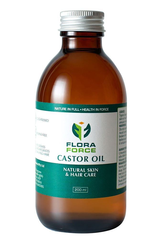 Flora Force Castor Oil (Cold pressed, hexane free) 200ml