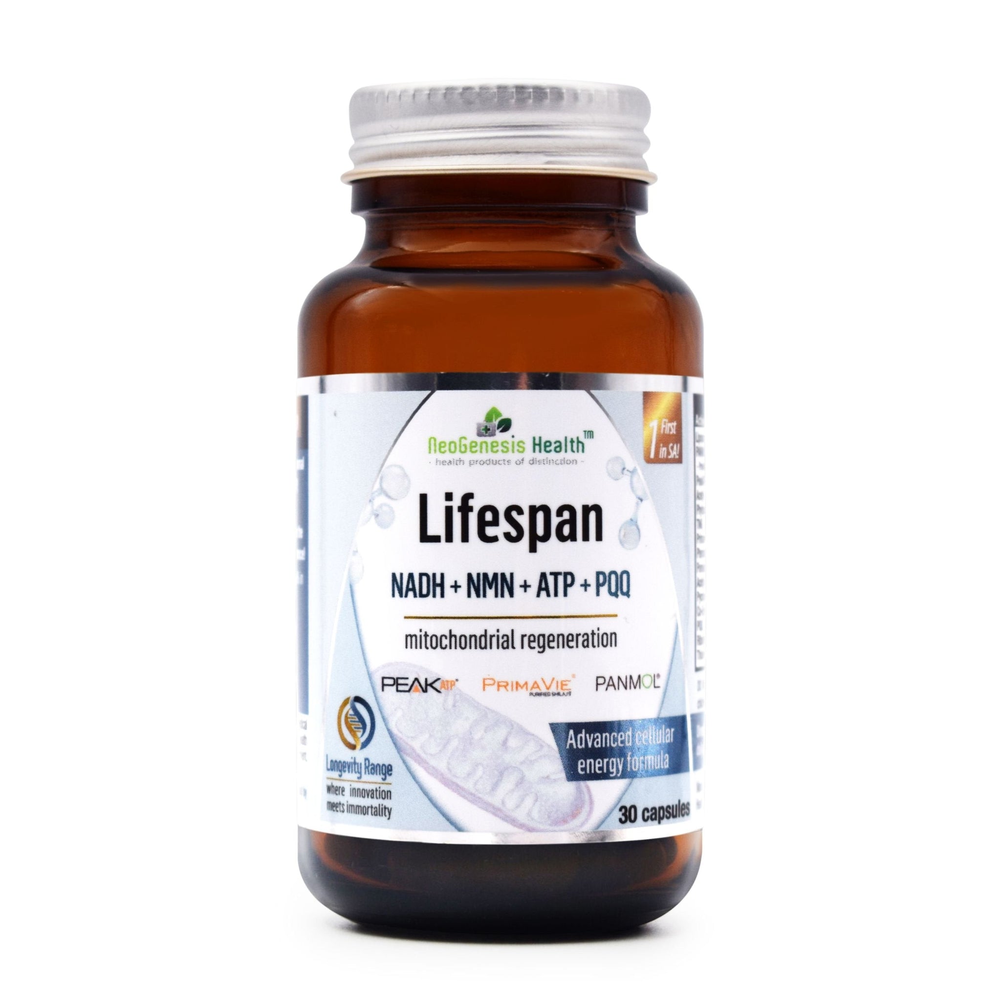NeoGenesis Lifespan NMN + NAD + ATP + PQQ 30s