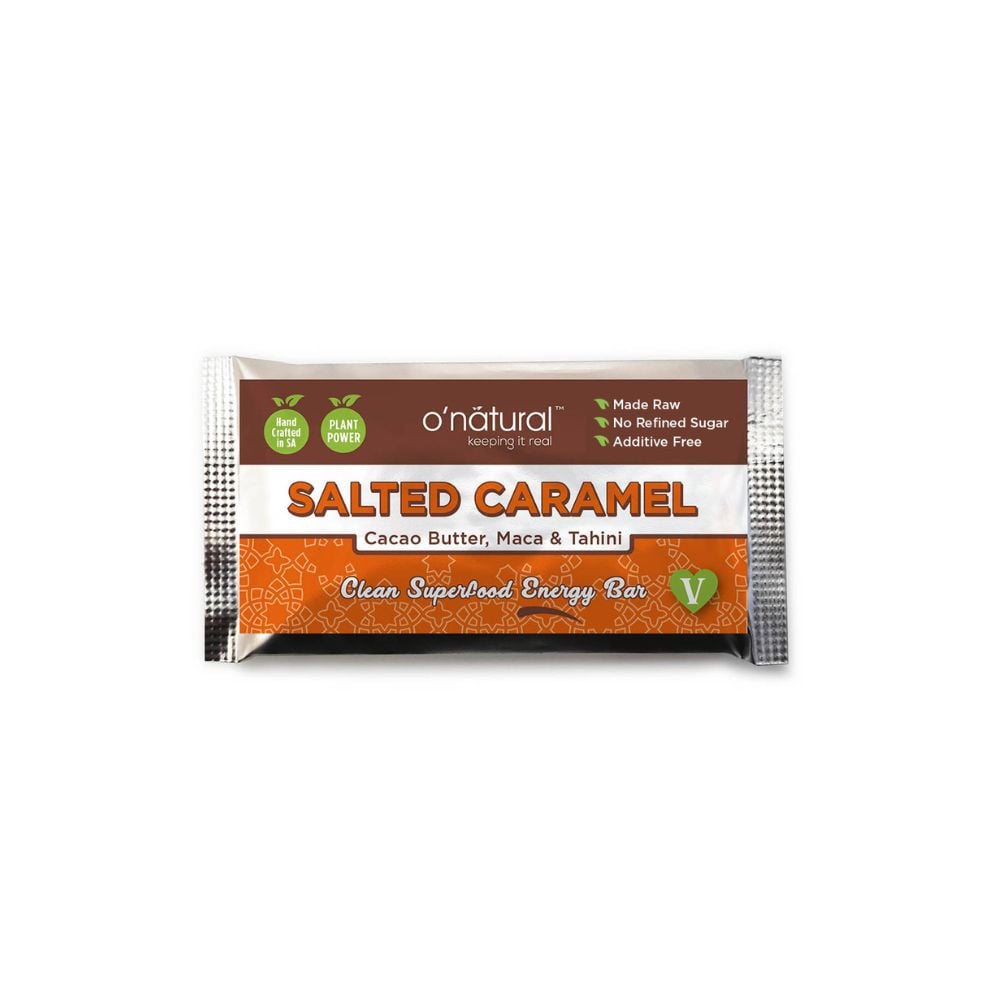 O'Natural Chocolate Superfood Bar Salted Caramel 40g