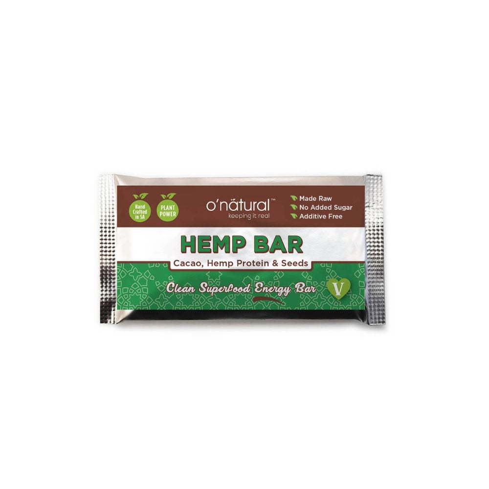 O'Natural Chocolate Superfood Bar Hemp 40g
