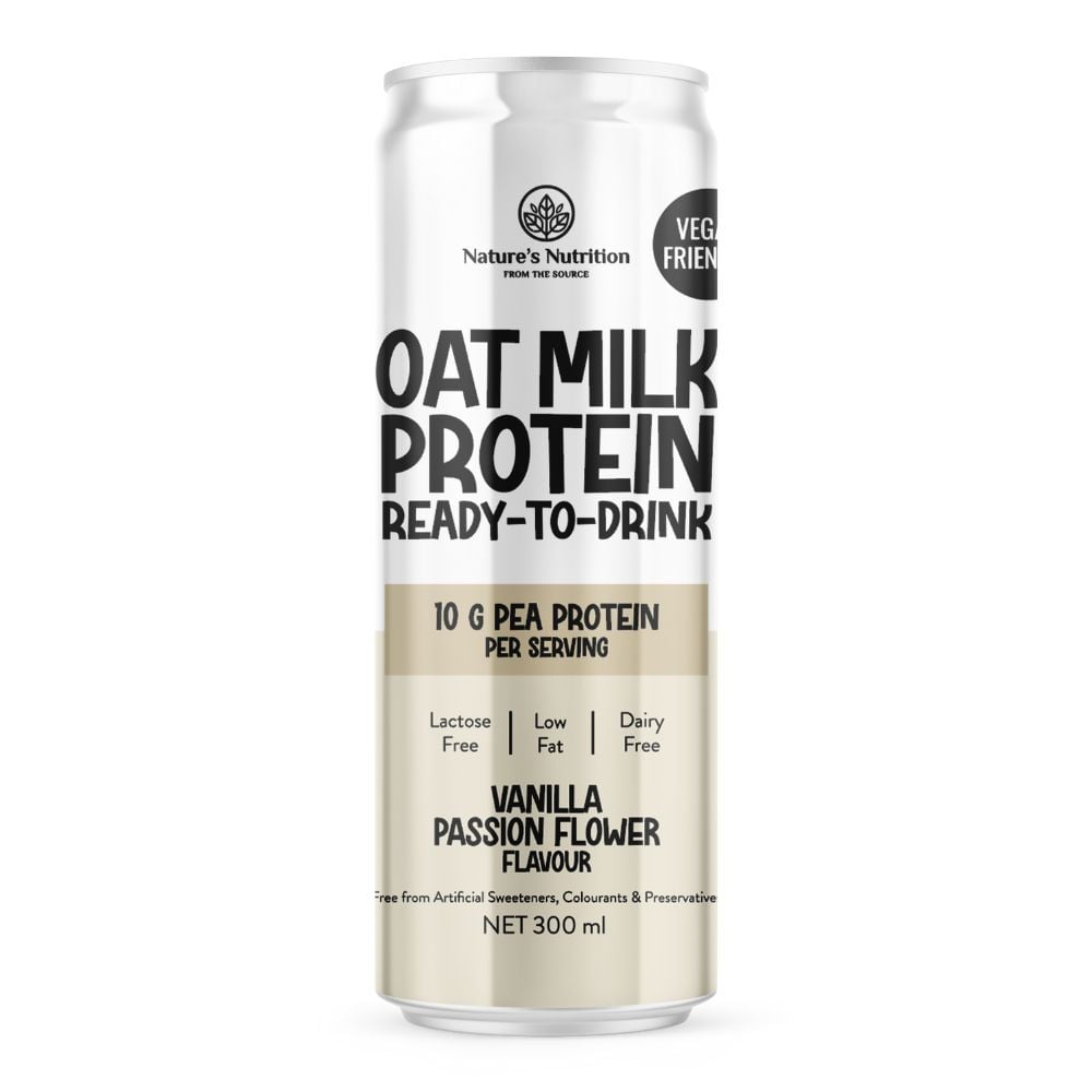 Nature's Nutrition Oat Milk Protein Ready-To-Drink Vanilla Passion Flower 300ml
