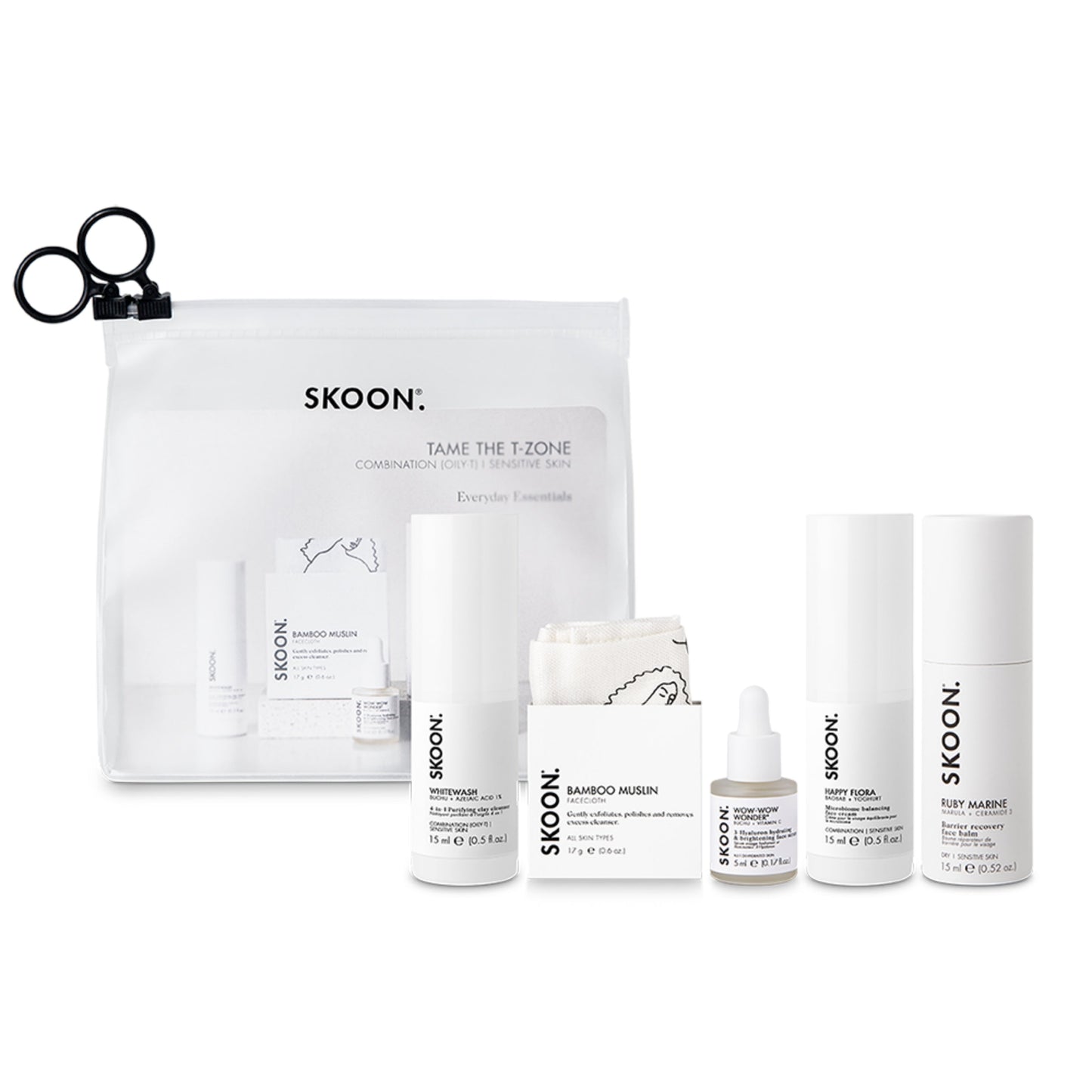 SKOON Tame The Zone Combination ( Oily T) + Sensitive Skin Set