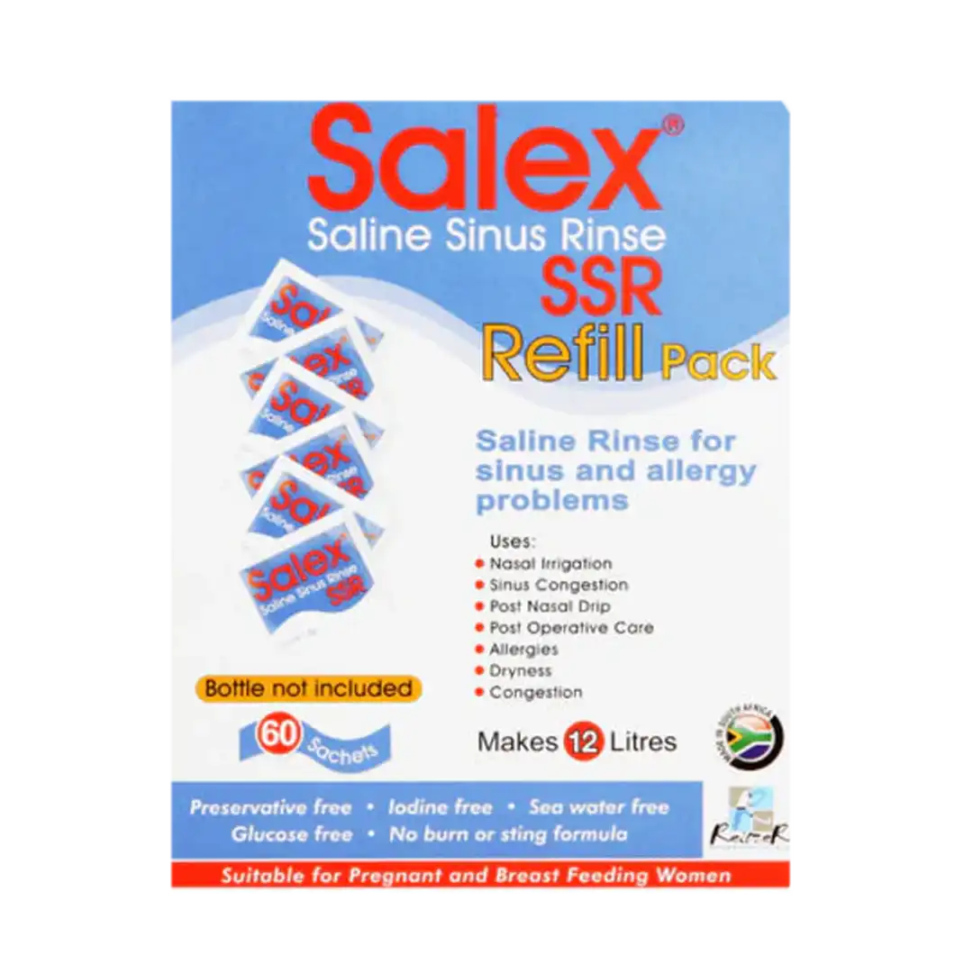 Salex Saline Sinus Rinse Refill Kit Sachets 60's