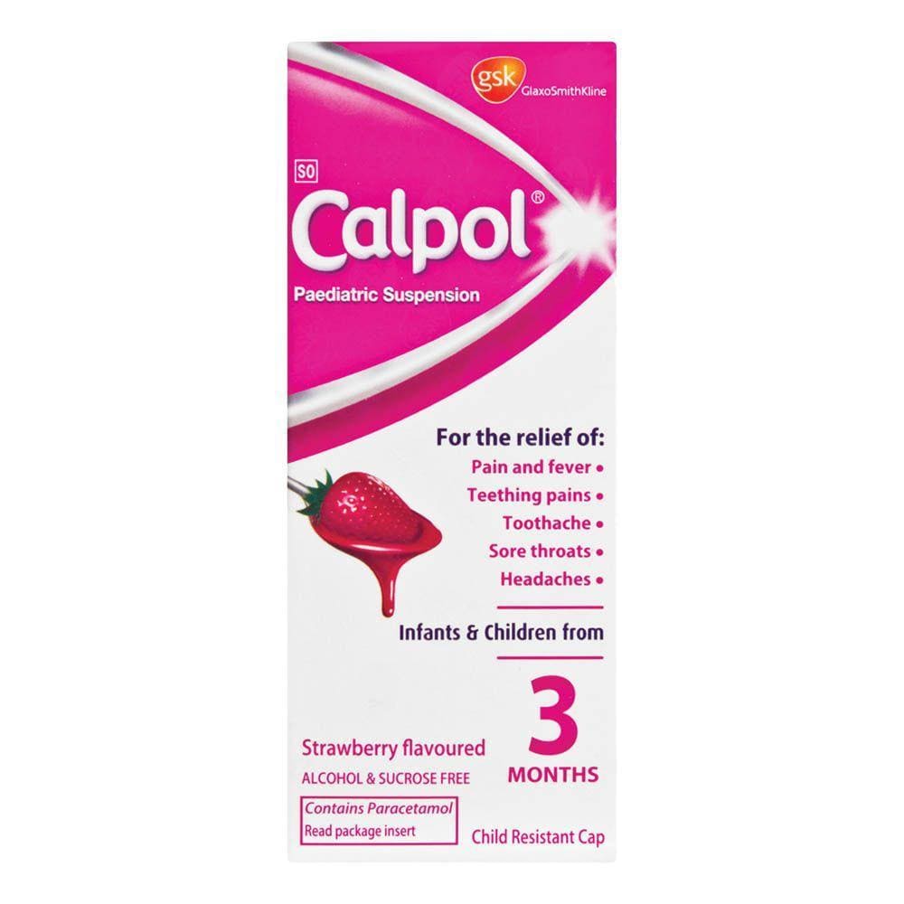 Calpol Paediatric Suspension Strawberry 50ml