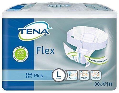 Tena Flex Plus Large Incontinence Diapers 30's