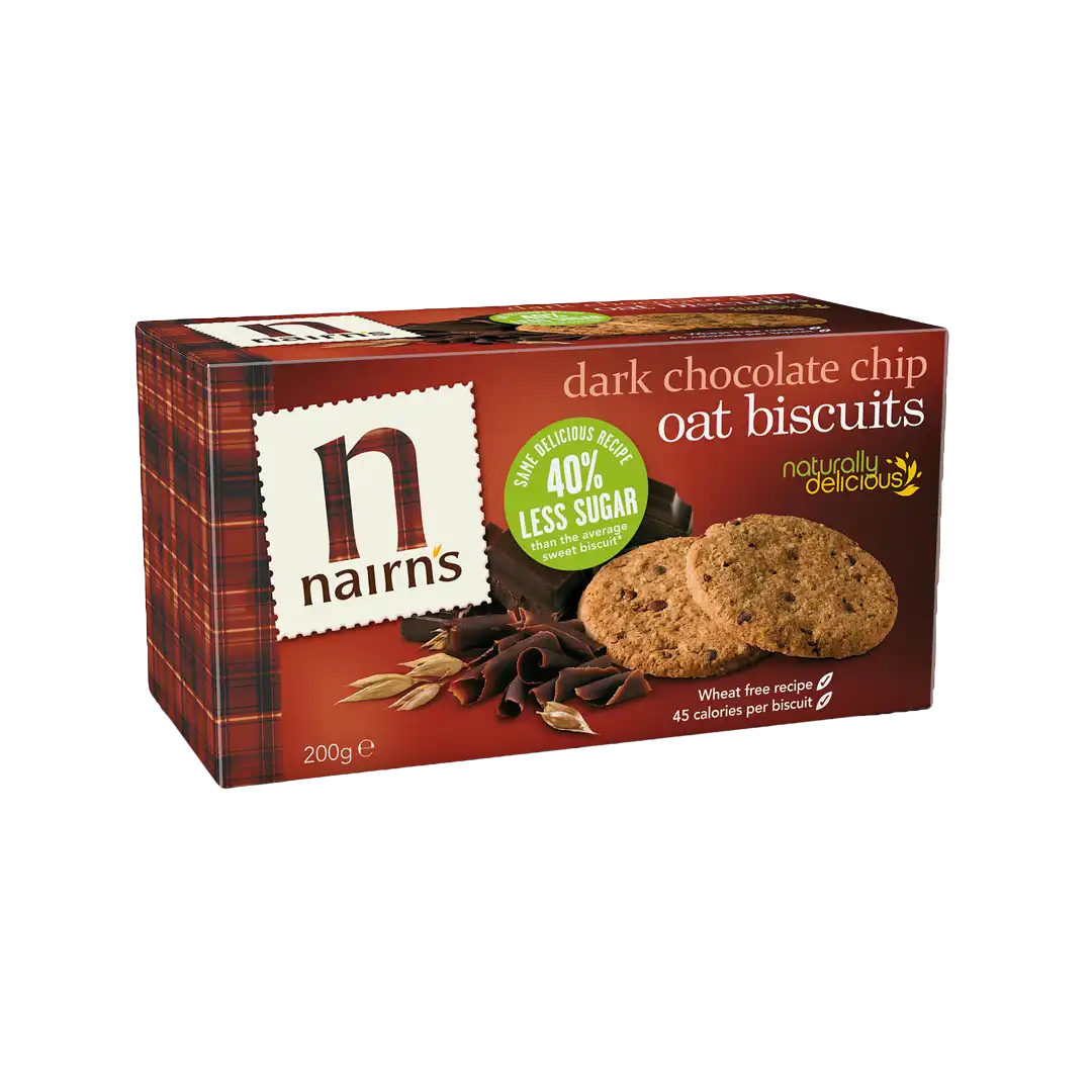 Health Connection Nairns Dark Choc Chip Biscuits 200g