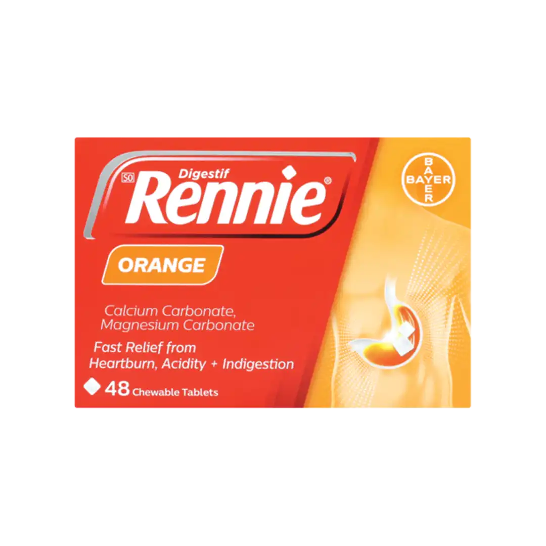 Rennie Orange Antacid Tablets 48's