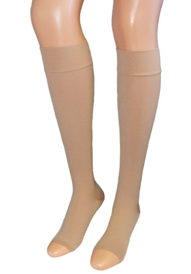 Medis A-201 Below Knee Open Toe Beige M