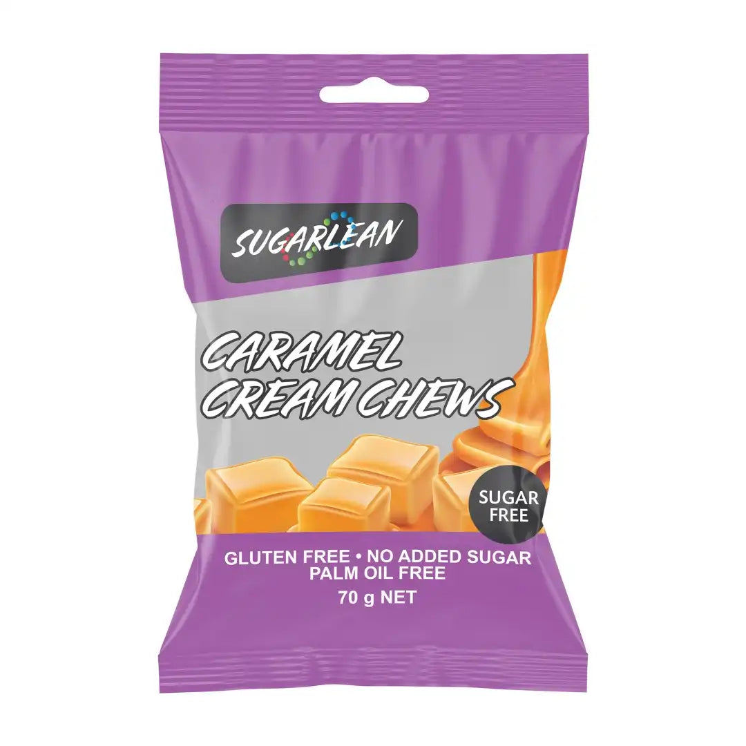 Sugarlean Caramel Cream Chews 70g