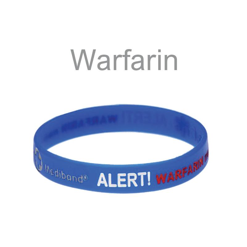 Mediband Warfarin Medicated Blue L