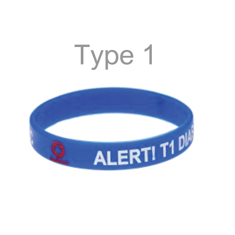 Mediband Type 1 Diabetes Alert Blue M
