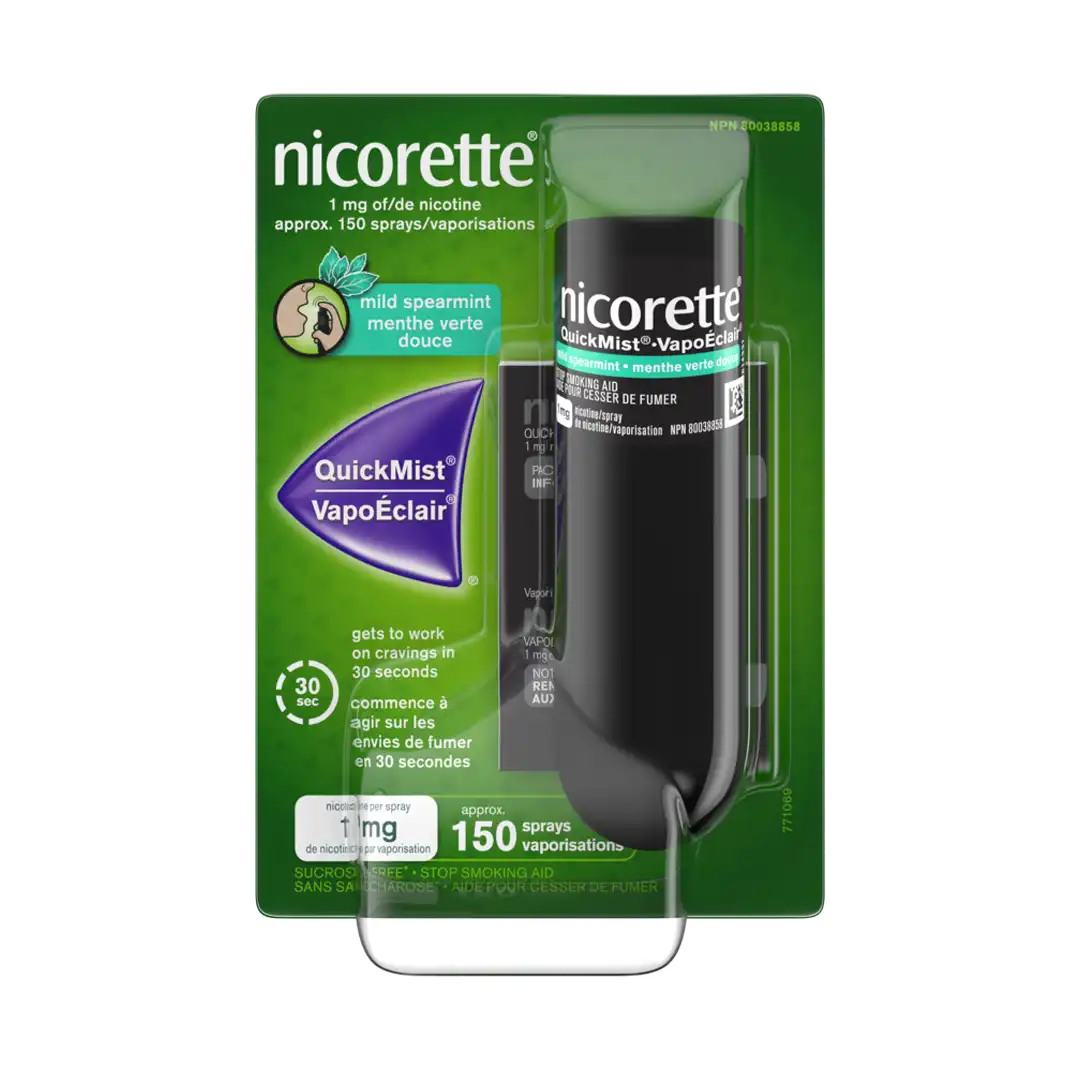 Nicorette QuickMist Nicotine Spray 1mg 150 Sprays