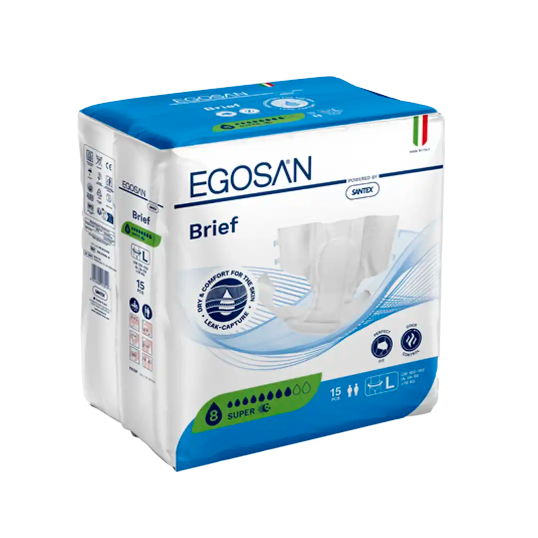 EGOSAN Super Adult Diaper All-in-one Brief 30's Assorted
