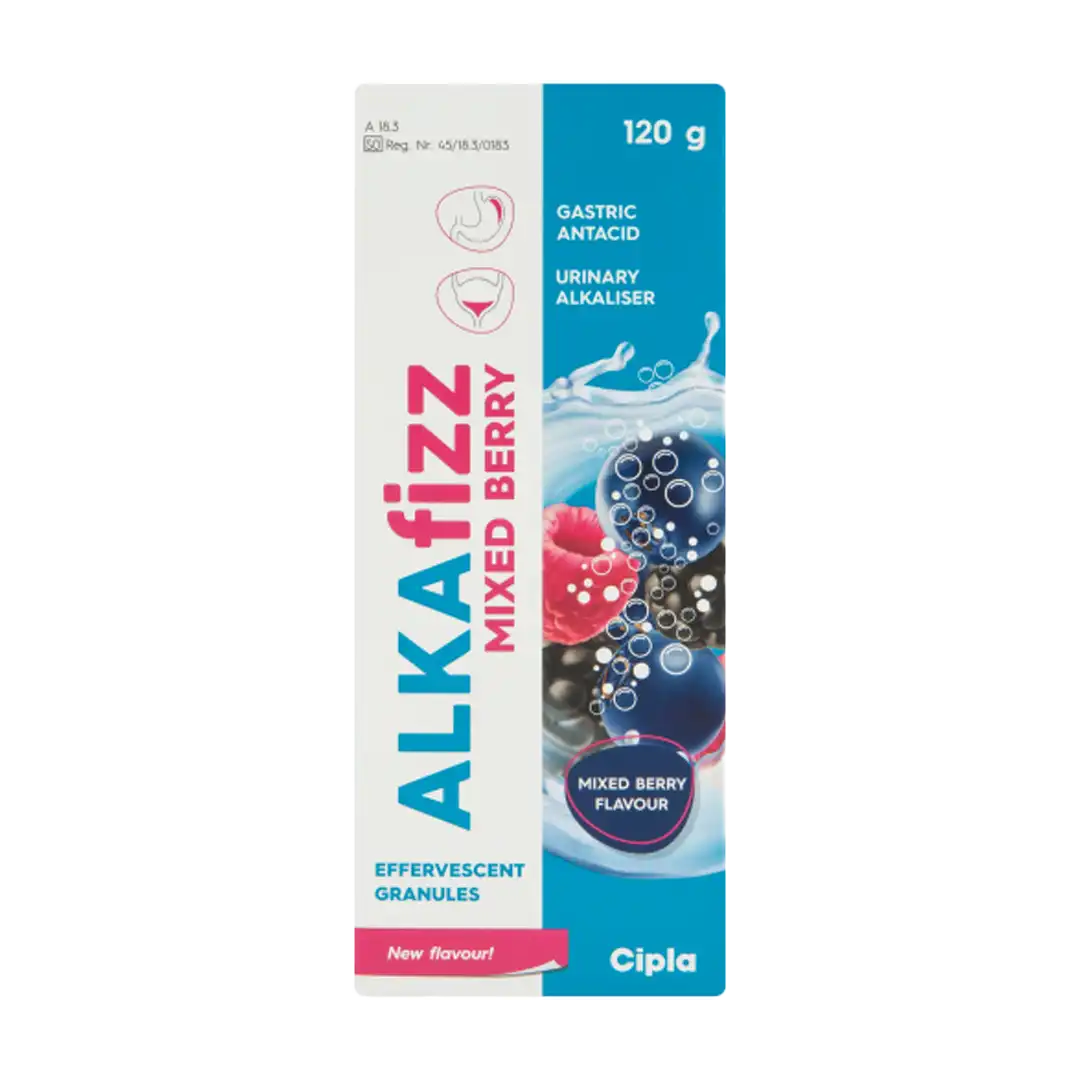 Alkafizz Effervescent Granules Mixed Berry 120g
