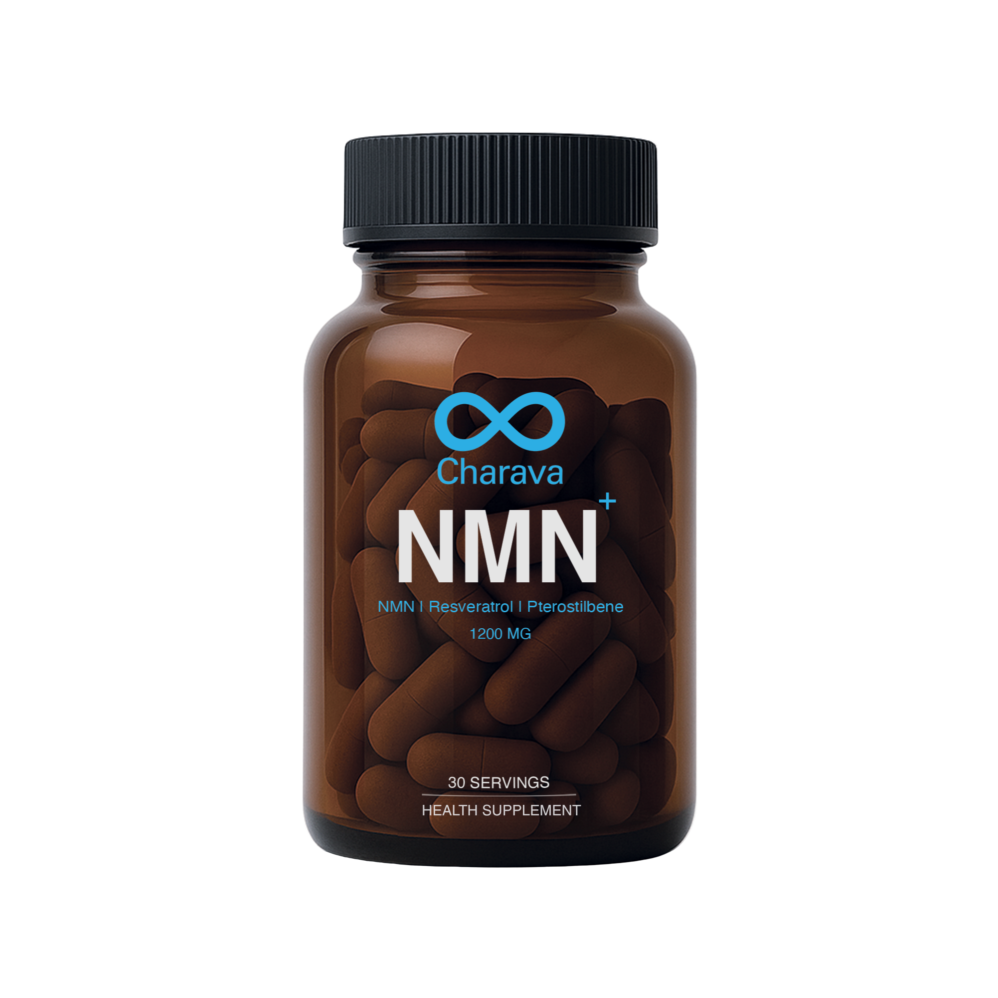 Charava NMN+ Resveratrol Pterstilbene 1200mg 60s