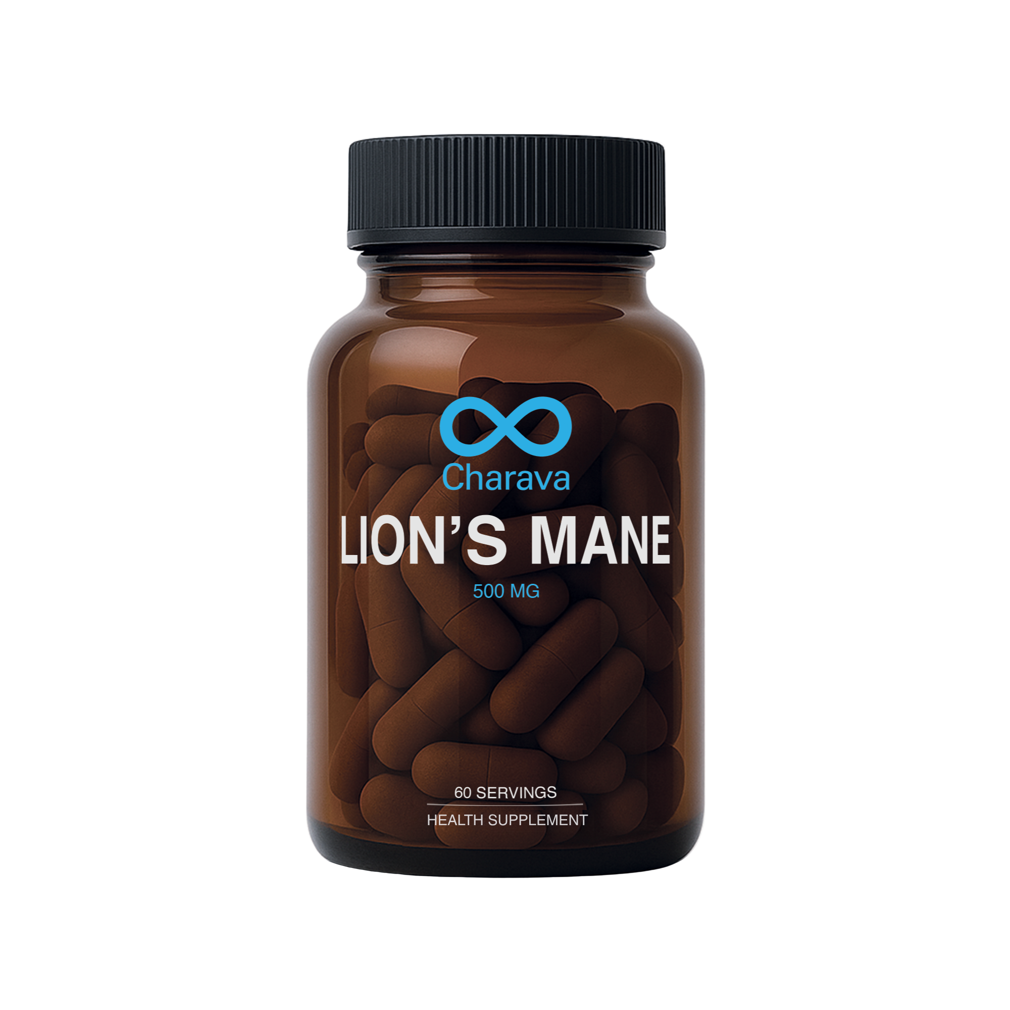 Charava Lion's Mane Capsules 500mg 60s