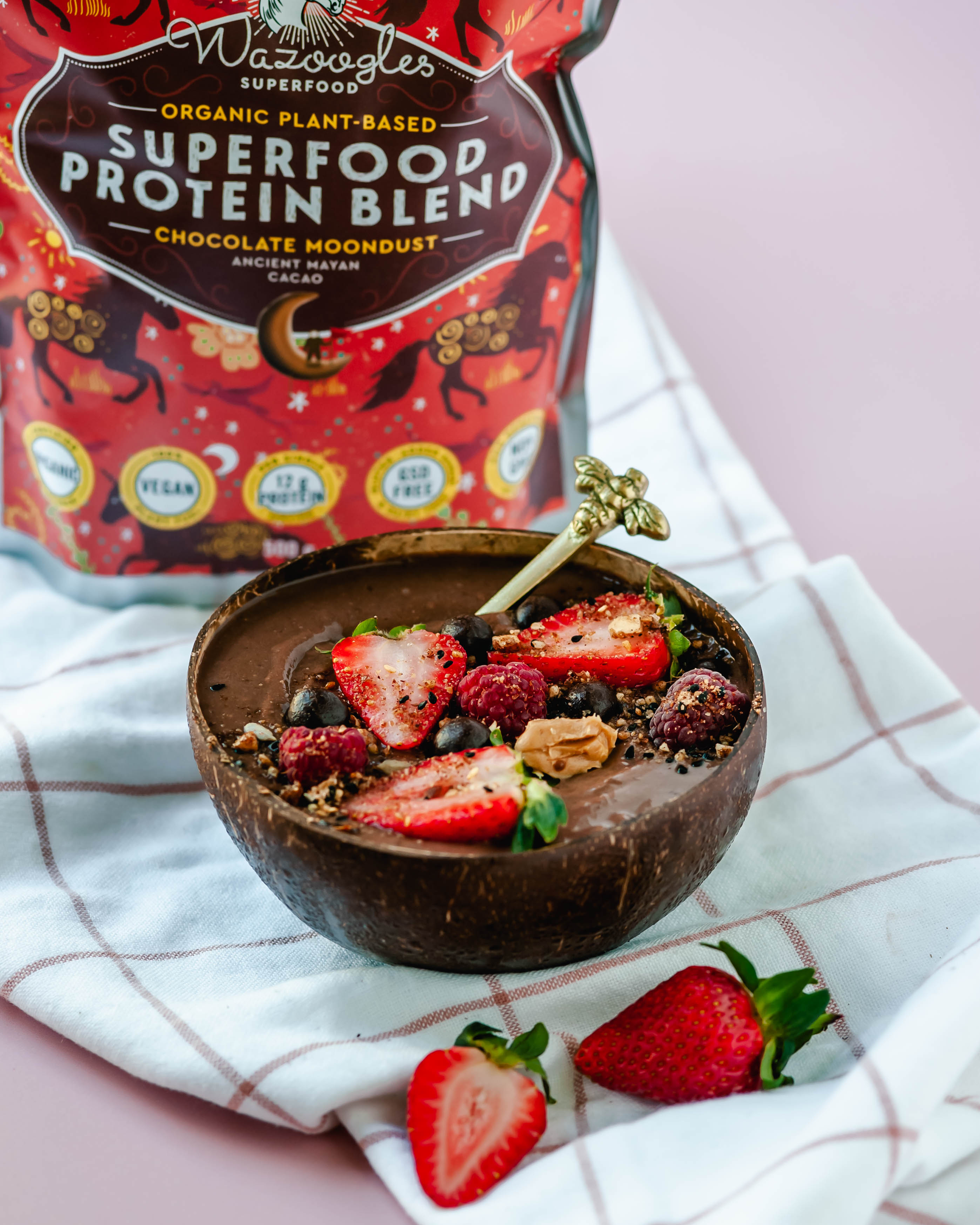 Wazoogles Chocolate Moondust Superfood Protein Blend