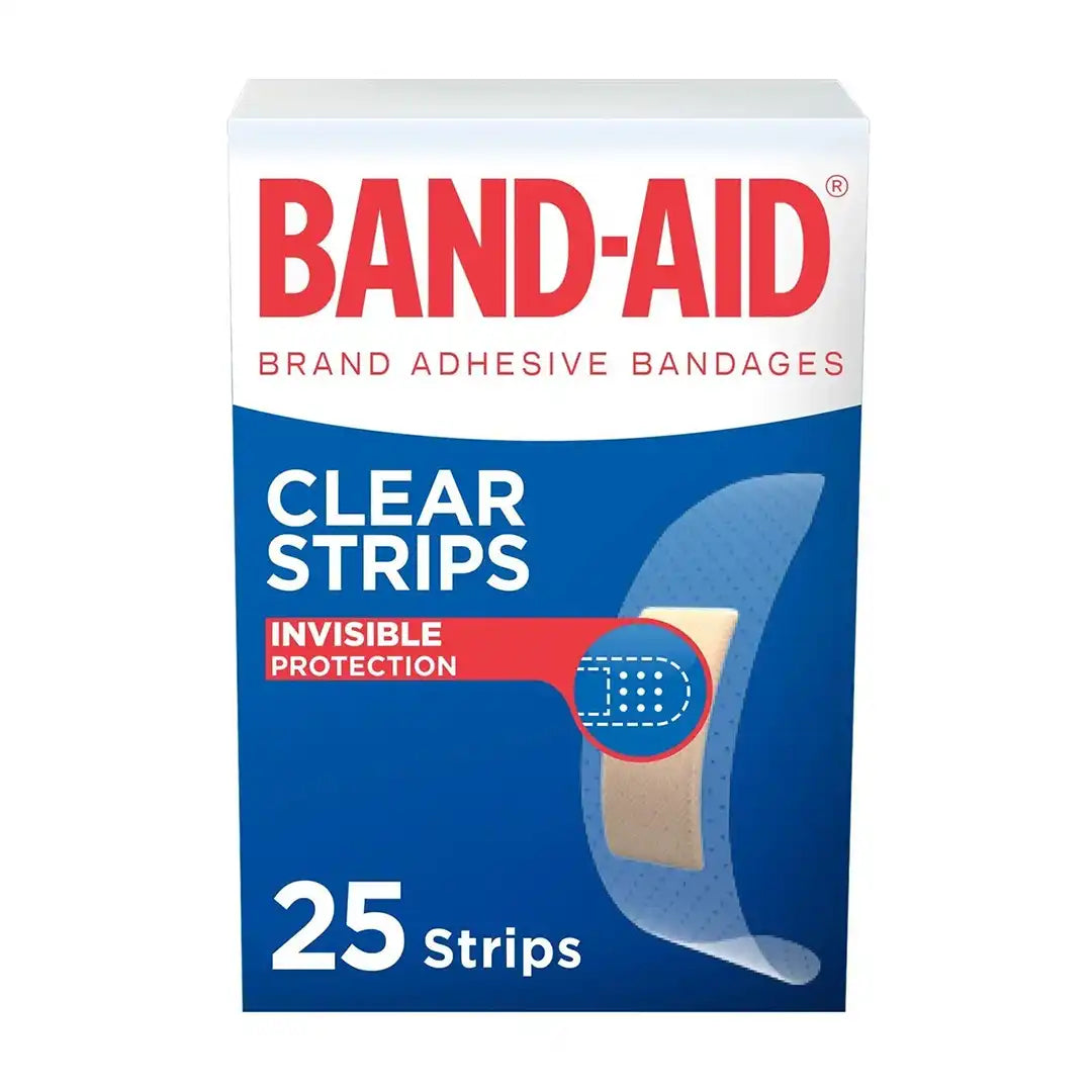 Band-Aid Clear Strips 25's