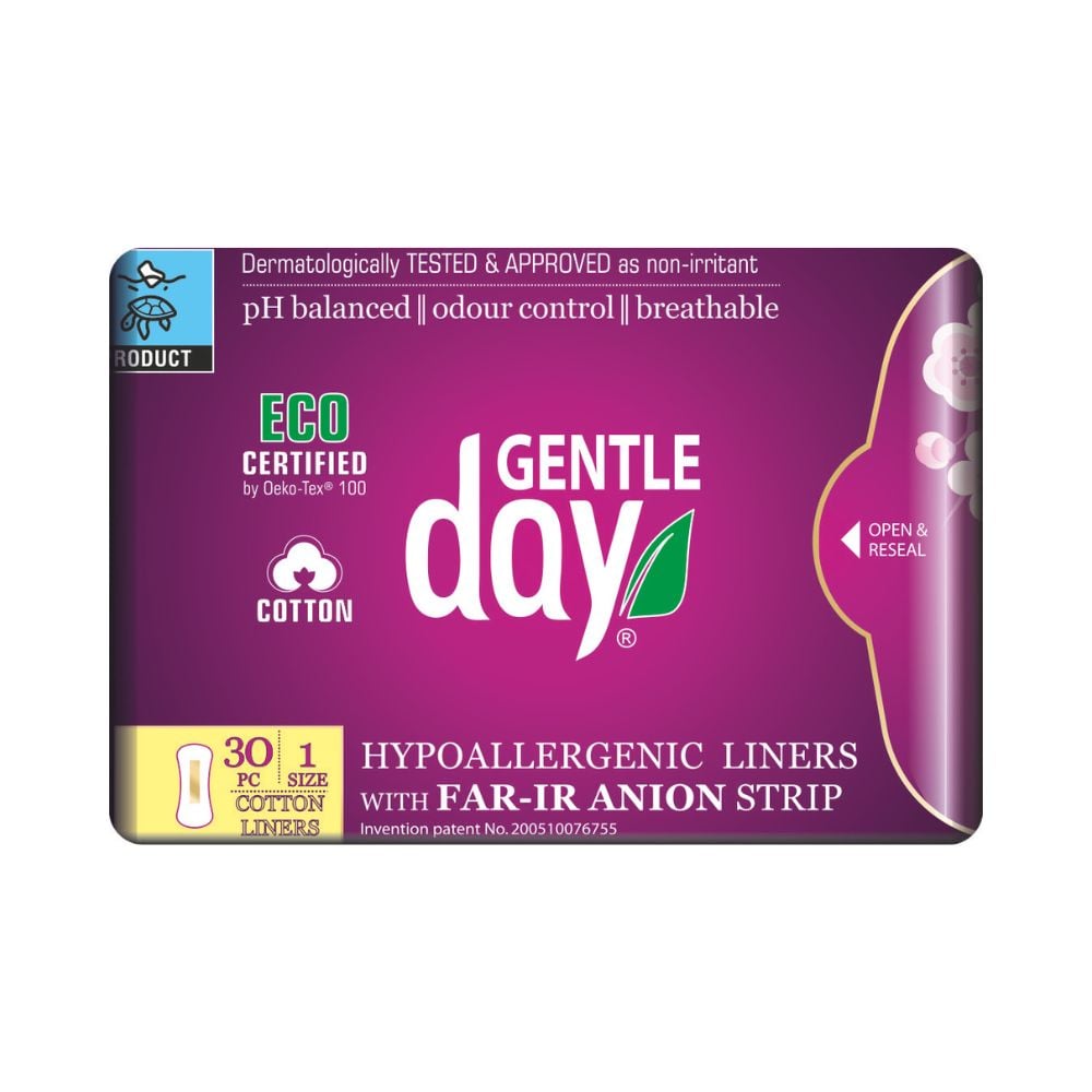 Gentle Day Organic Cotton Liners Regular 30s