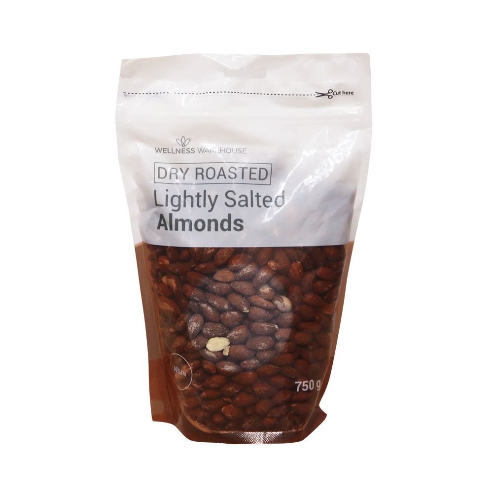 Wellness Almonds Dry Roasted 750g