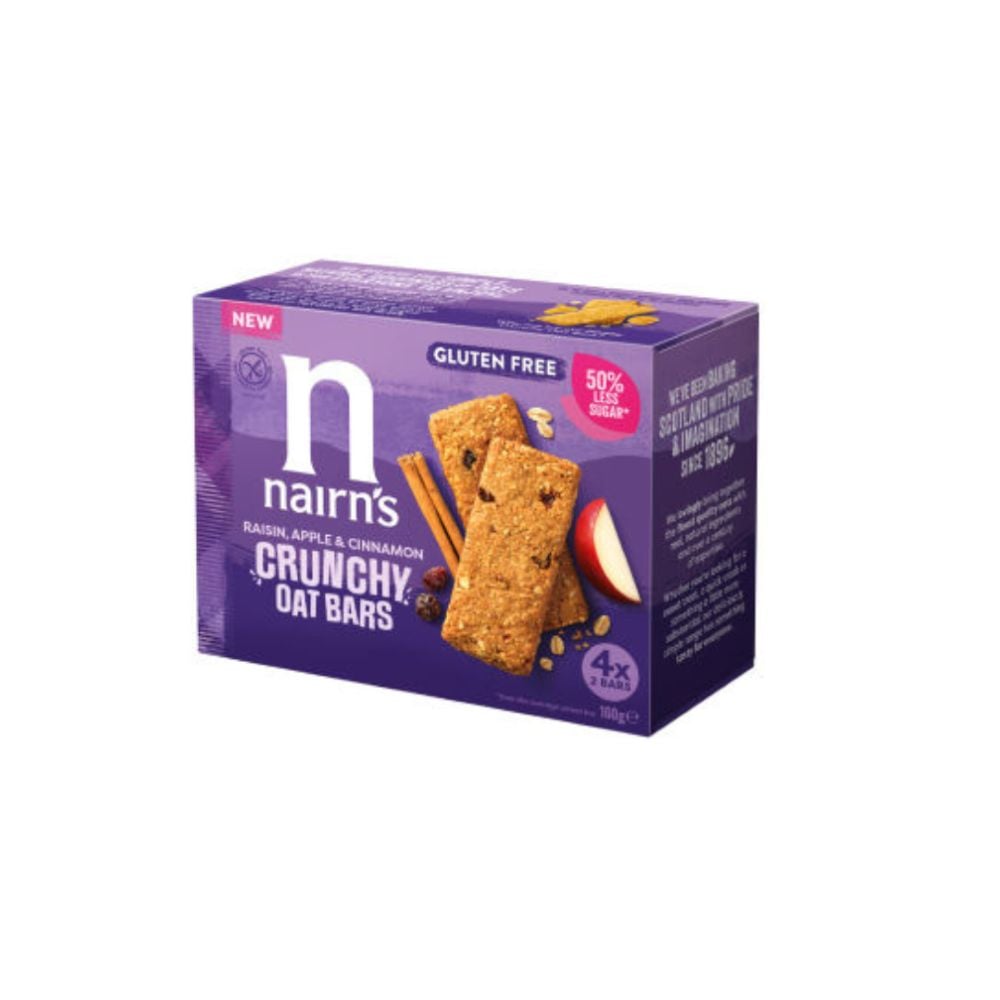 Nairns Oat Bars Apple & Cinnamon 4 x 40g