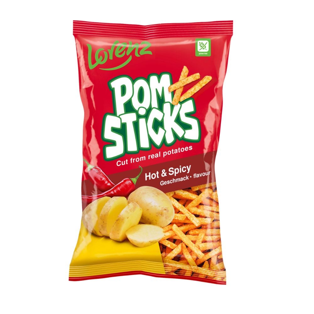 Lorenz Naturals Pomsticks Hot & Spicy 85g