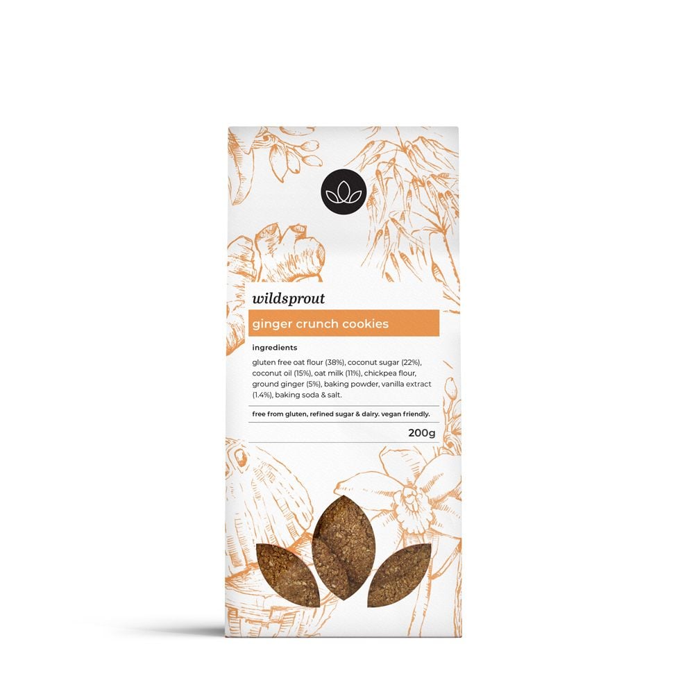 Wildsprout Cookies Ginger Crunch 200g
