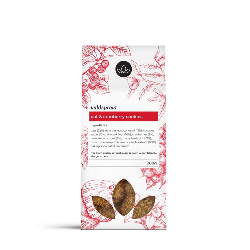 Wildsprout Cookies Oat & Cranberry 200g
