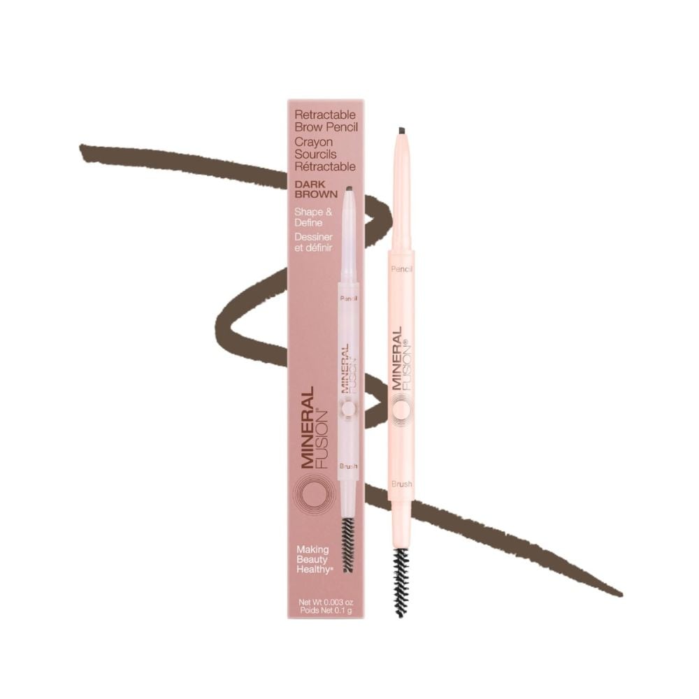Mineral Fusion Retractable Eyebrow Pencil Dark Brown