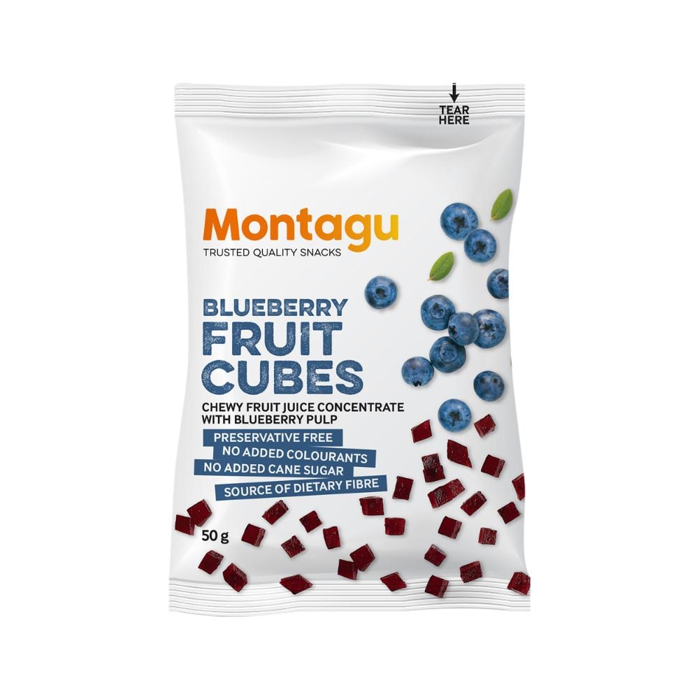 Montagu Fruit Cubes Blueberry 50g