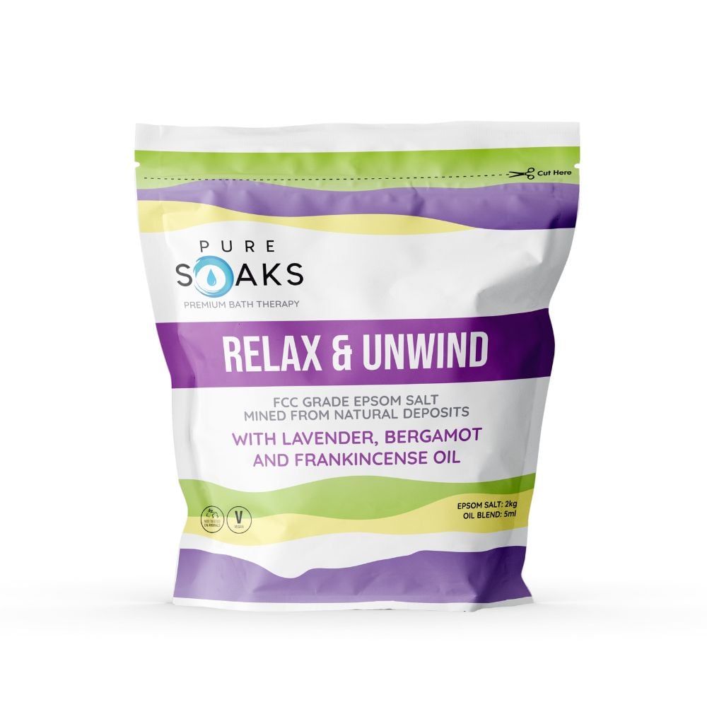 Pure Soaks Epsom Salt Relax & Unwind 2kg