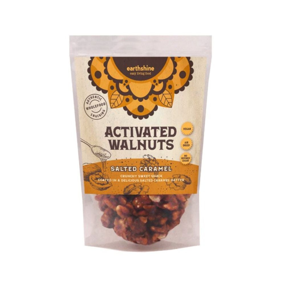 Earthshine Activated Walnuts Salted Caramel 165g