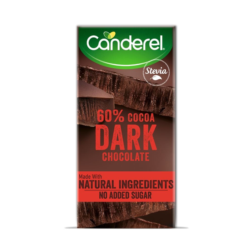 Canderel 60% Dark Chocolate Slab 75g