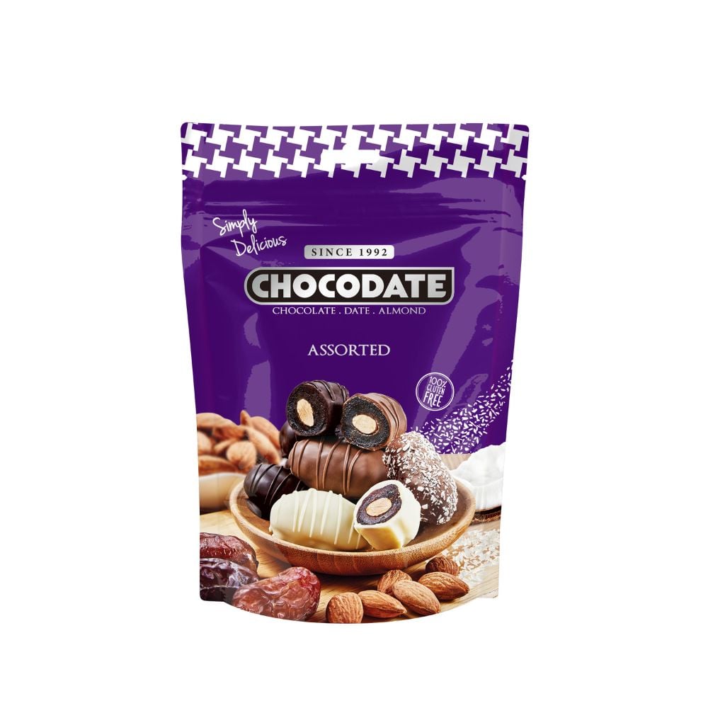 Chocodate Date Assorted Chocolate Covered 70g
