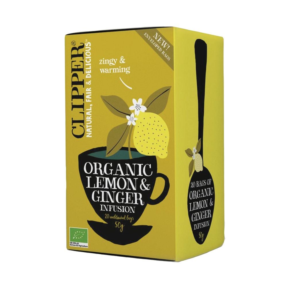 Clipper Tea Lemon & Ginger Organic 20s