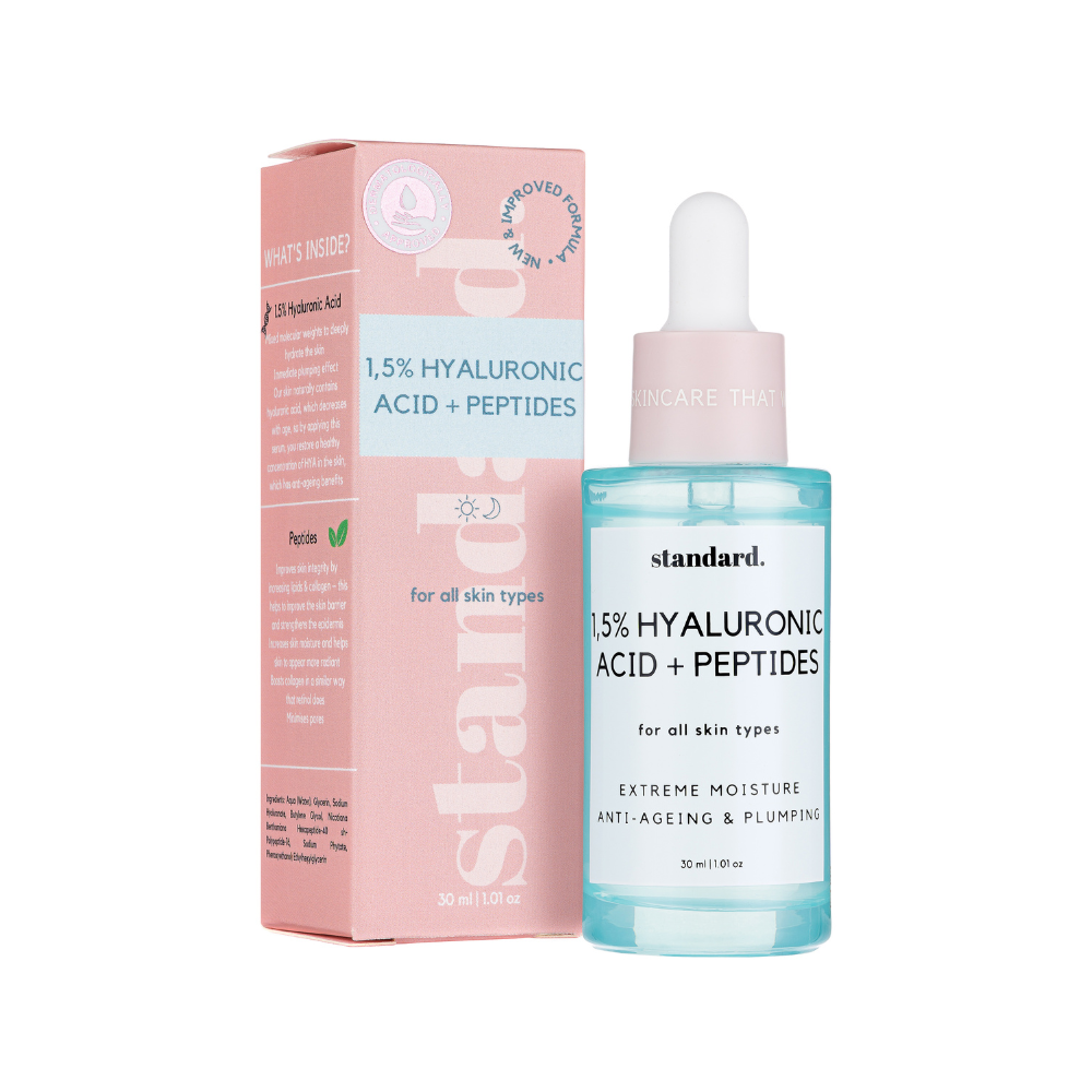 Standard Beauty Hyaluronic Acid Serum 1.5% with Peptides 30ml