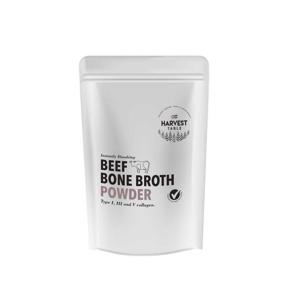 The Harvest Table Beef Bone Broth Pouch 150g