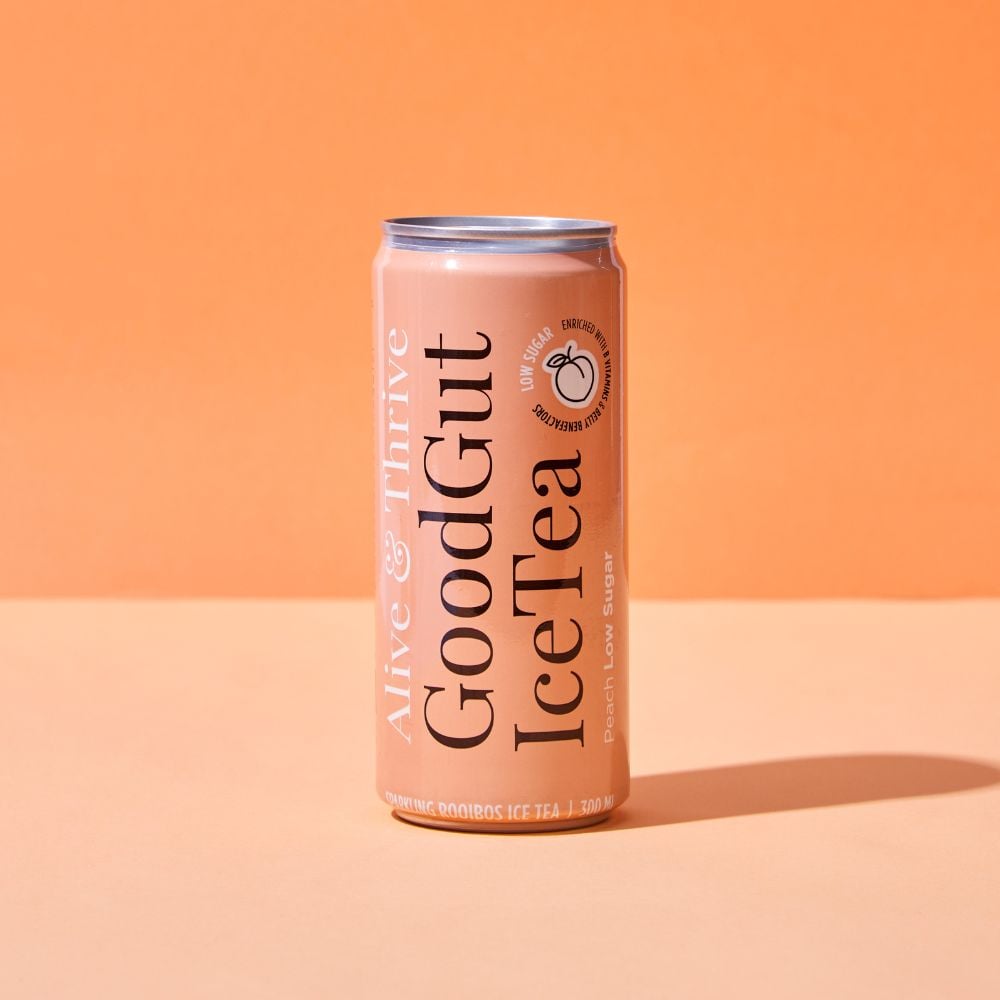 Good Gut Probiotic Sparkling Ice Tea Peach 300ml