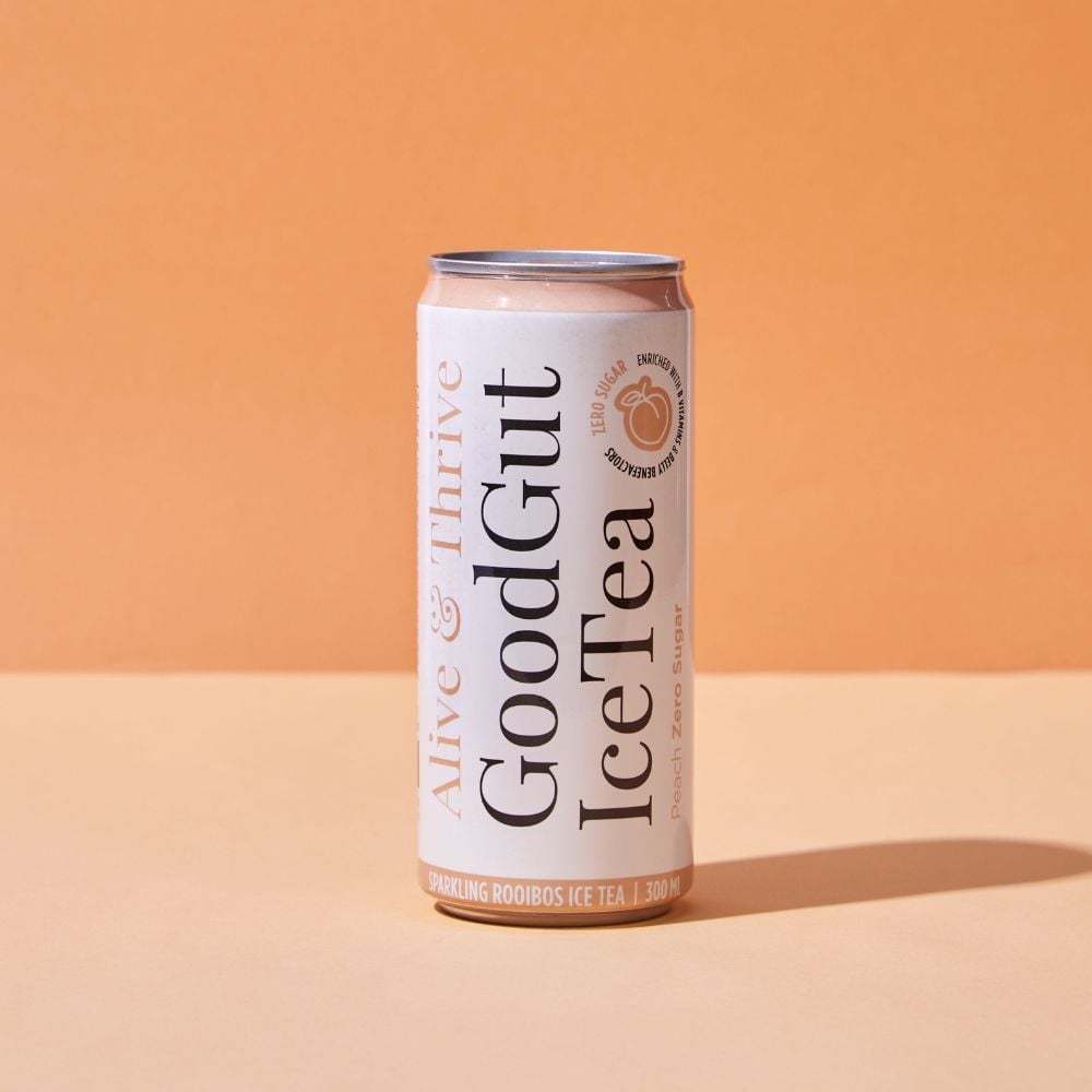 Good Gut Probiotic Sparkling Ice Tea Peach Zero Sugar 300ml