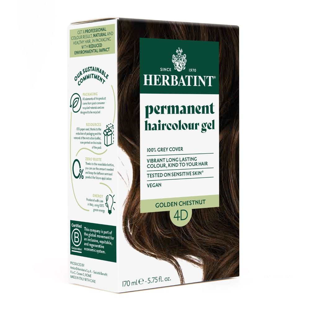 Herbatint Hair Colour Golden Chestnut 4D 170ml