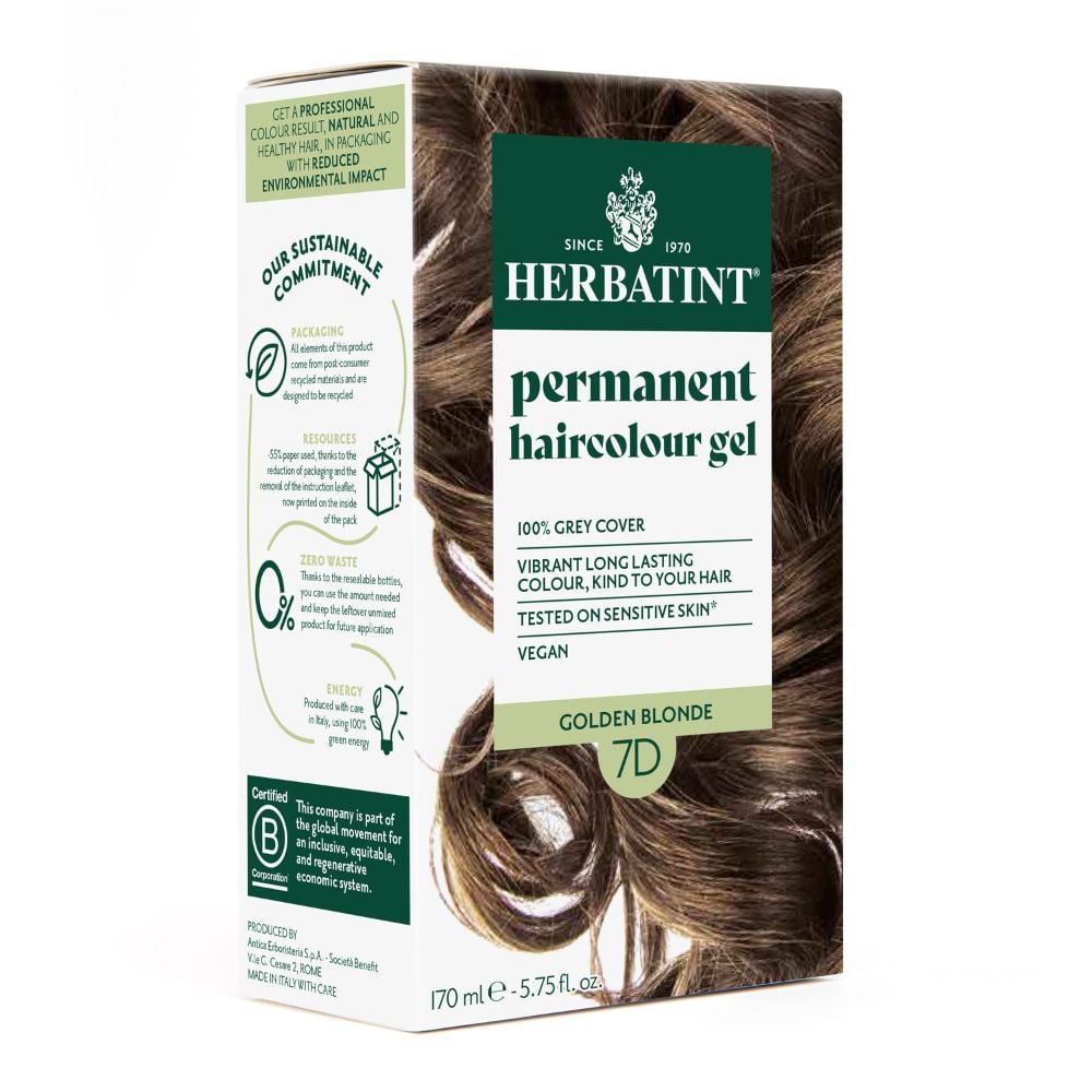 Herbatint Hair Colour Golden Blonde 7D 170ml