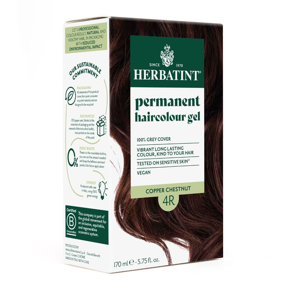 Herbatint Hair Colour Copper Chestnut 4R 170ml