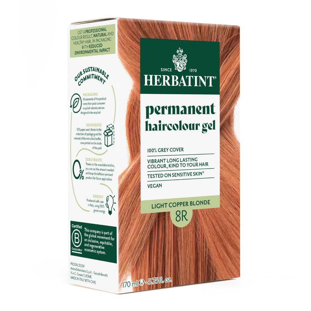 Herbatint Hair Colour Light Copper Blonde 8R 170ml