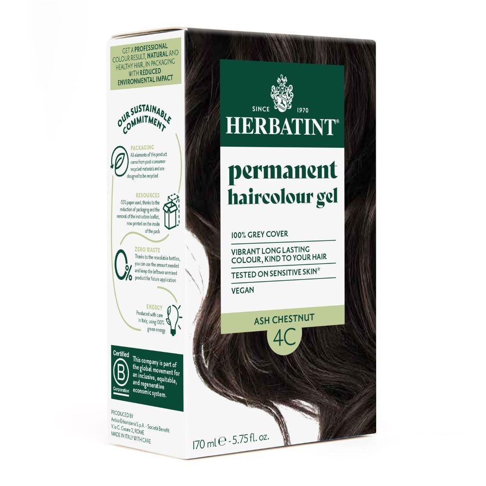 Herbatint Hair Colour Ash Chestnut 4C 170ml